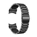 For Samsung Galaxy Watch 6 Quick Release Button Three-bead Stainless Steel Watch Band(Black)