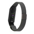 For Xiaomi Mi Band 5 Milano Solid Color Magnetic Stainless Steel Watch Band(Black)
