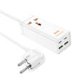 hoco AC10A Barry PD65W 2Type-C+2USB Ports with 1 Socket Desktop Charger, Cable Length: 1.5m, EU P...