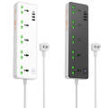 hoco AC13 Talento 5-position Socket with USB-C+3USB Ports, Cable Length: 1.5m, US Plug(Black)