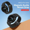 DUX DUCIS Mixture Pro Series Magnetic Buckle Nylon Braid Watch Band, Size:20mm(Black Unity)