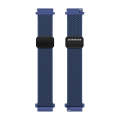 DUX DUCIS Mixture Pro Series Magnetic Buckle Nylon Braid Watch Band, Size:20mm(Storm Blue)