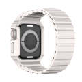 For Apple Watch SE 2023 44mm DUX DUCIS OA Series Integrated Magnetic Watch Band(Starlight)