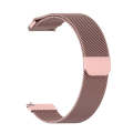 For Huami Amazfit GTS 20mm / Bip U Pro Milanese Magnetic Metal Watch Band(Rose Pink)