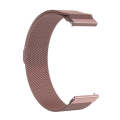 For Huami Amazfit GTS 20mm / Bip U Pro Milanese Magnetic Metal Watch Band(Rose Pink)
