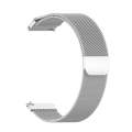 For Huami Amazfit GTS 20mm / Bip U Pro Milanese Magnetic Metal Watch Band(Silver)