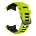 For Garmin Instinct 2X Two Color Silicone Watch Band(Lime Black)