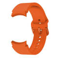 For Samsung Galaxy Watch 6 / 6 Classic Colorful Buckle Silicone Sport Watch Band(Orange)