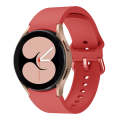 For Samsung Galaxy Watch 6 / 6 Classic Colorful Buckle Silicone Sport Watch Band(Red)