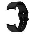 For Samsung Galaxy Watch 6 / 6 Classic Colorful Buckle Silicone Sport Watch Band(Black)