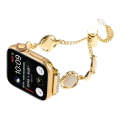 For Apple Watch Series 6 40mm Shell Metal Chain Bracelet Watch Band(Gold)