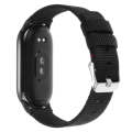 For Xiaomi Mi Band 8 Nylon Canvas Watch Band(Black)