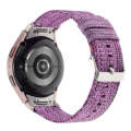 For Samsung Galaxy Watch6/6 Classic/5/5 Pro Nylon Canvas Watch Band(Purple)