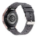 For Samsung Galaxy Watch6/6 Classic/5/5 Pro Nylon Canvas Watch Band(Grey)