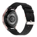 For Samsung Galaxy Watch6/6 Classic/5/5 Pro Nylon Canvas Watch Band(Black)