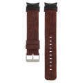For Samsung Galaxy Watch6/6 Classic/5/5 Pro Nylon Canvas Watch Band(Wine Red)