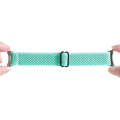 For Google Pixel Watch 2 / Pixel Watch 20mm Wave Braided Nylon Watch Band(Teal)