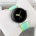 For Google Pixel Watch 2 / Pixel Watch 20mm Wave Braided Nylon Watch Band(Mint Green)