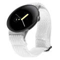 For Google Pixel Watch 2 / Pixel Watch 20mm Wave Braided Nylon Watch Band(White)