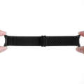 For Google Pixel Watch 2 / Pixel Watch 20mm Wave Braided Nylon Watch Band(Black)