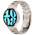 For Samsung Galaxy Watch6/6 Classic/5/5 Pro Button Style Titanium Steel Metal Watch Band(Titanium...