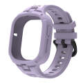 For Honor Watch 4 Solid Color Integrated TPU Watch Band(Light Purple)