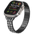 For Apple Watch Ultra 2 49mm Devil Eye Diamond Bracelet Metal Watch Band(Black)