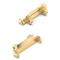 For Amazfit Active Edge A2212 1 Pair Metal Watch Band Connectors(Gold)
