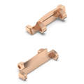 For Amazfit Active Edge A2212 1 Pair Metal Watch Band Connectors(Rose Gold)