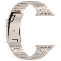 For Apple Watch SE 2023 40mm Tortoise Buckle Titanium Steel Watch Band(Starlight)
