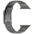 For Apple Watch Series 2 38mm Tortoise Buckle Titanium Steel Watch Band(Grey)
