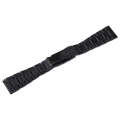 22mm Universal Three-Bead Stainless Steel Watch Band(Black Gold)