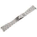 22mm Universal Three-Bead Stainless Steel Watch Band(Silver)