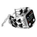For Apple Watch Series 7 41mm Butterfly Chain Bracelet Metal Watch Band(Black)