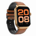 2.01 inch Leather Strap Bluetooth Call Smart Watch Support Heart Rate Monitoring / Non-invasive B...