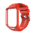 For Tomtom 2 / 3 Radium Carving Texture Watch Band(Red)