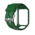 For Tomtom 2 / 3 Radium Carving Texture Watch Band(Army Green)