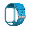 For Tomtom 2 / 3 Radium Carving Texture Watch Band(Sky Blue)