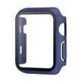 For Apple Watch Series 9 / 8 / 7 45mm Painting PC Hybrid Tempered Film Integrated Watch Case(Midn...