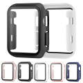 For Apple Watch Series 6 / 5 / 4 / SE 40mm Painting PC Hybrid Tempered Film Integrated Watch Case...