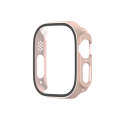 For Apple Watch Ultra 2 / Ultra 49mm Painting PC Hybrid Tempered Film Integrated Watch Case(Rose ...