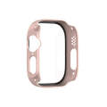 For Apple Watch Ultra 2 / Ultra 49mm Painting PC Hybrid Tempered Film Integrated Watch Case(Rose ...