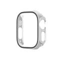 For Apple Watch Ultra 2 / Ultra 49mm Painting PC Hybrid Tempered Film Integrated Watch Case(Silver)