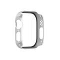For Apple Watch Ultra 2 / Ultra 49mm Painting PC Hybrid Tempered Film Integrated Watch Case(Silver)