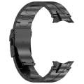 For Samsung Galaxy Watch 6 / 6 Classic Button Style Stainless Steel Watch Band(Black)