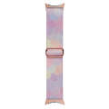 For Google Pixel Watch 2 / Pixel Watch Painted Colorful Nylon Watch Band(Symphony Bubbles)