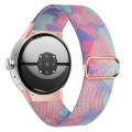 For Google Pixel Watch 2 / Pixel Watch Painted Colorful Nylon Watch Band(Water Fluid)