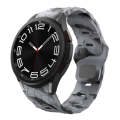 For Samsung Galaxy Watch 6 / 6 Classic Football Pattern Reverse Buckle Silicone Watch Band(Black ...