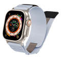 For Apple Watch Ultra 49mm Nylon Braided Rope Orbital Watch Band(Grey)