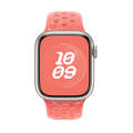 For Apple Watch SE 2023 44mm Coloful Silicone Watch Band(Orange Pink)